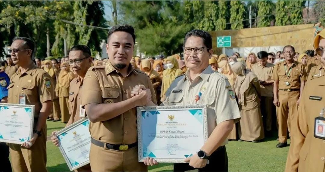 PENGHARGAAN UNTUK BPBD KOTA CILEGON ATAS DEDIKASINYA DALAM MENJALANKAN TUGAS KELANCARAN ARUS MUDIK LEBARAN 1446 H/2025